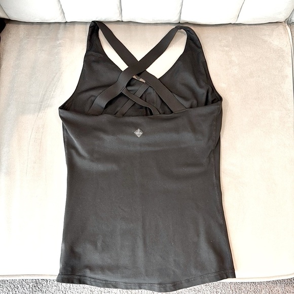 Prana Verana Yoga Support Tank Top Women’s Size XS in Black - EUC! - Picture 6 of 8